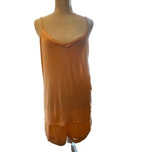 JoySpun Plus Size 2X Orange Two-Piece Pajama Short Set Women's